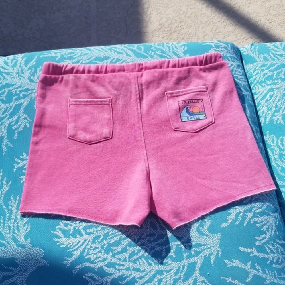 Roxy Girl Youth Size 12/L Pink Distressed Shorts NWT - Picture 2 of 6